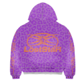 Purple Thermal Zip-Up Jacket With Rhinestones