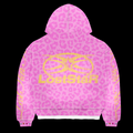 Pink Thermal Zip-Up Jacket With Rhinestones